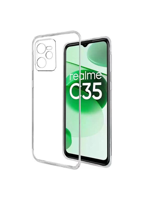 Чохол TPU Transparent 1,5 mm Full Camera для Realme C35 Прозорий Epik (372845956)