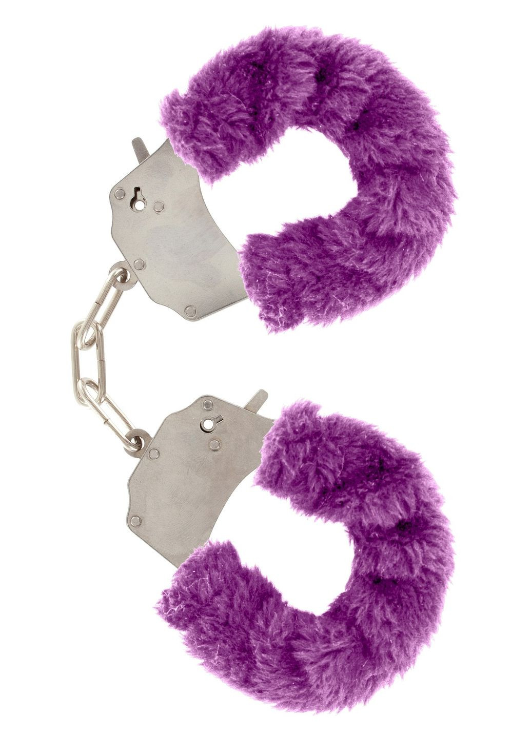 Наручники розовые с мехом Furry fan cuffs Фиолетовые CherryLove Toy Joy (293293544)