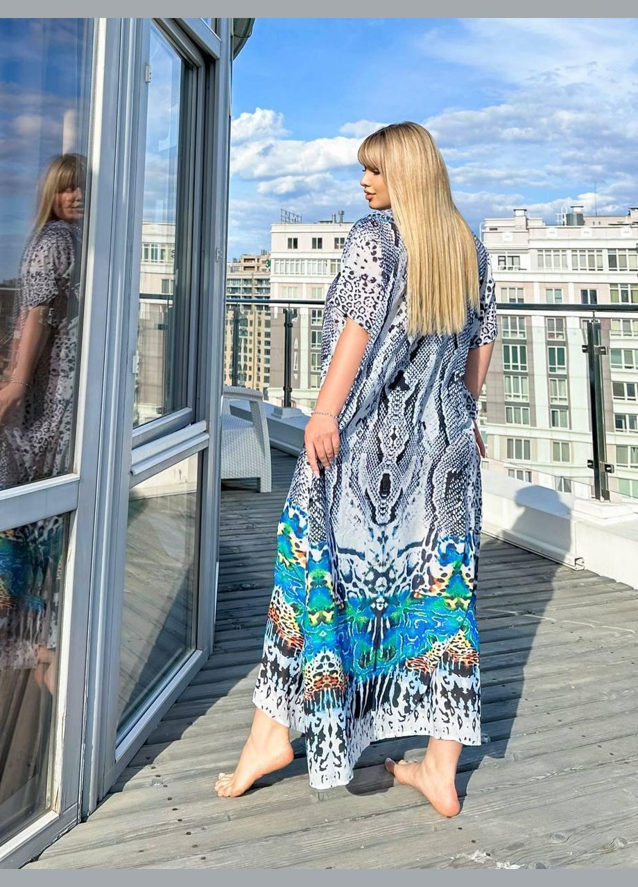 Жіноча пляжна туніка-сукня 644 No Brand oversize (298289445)