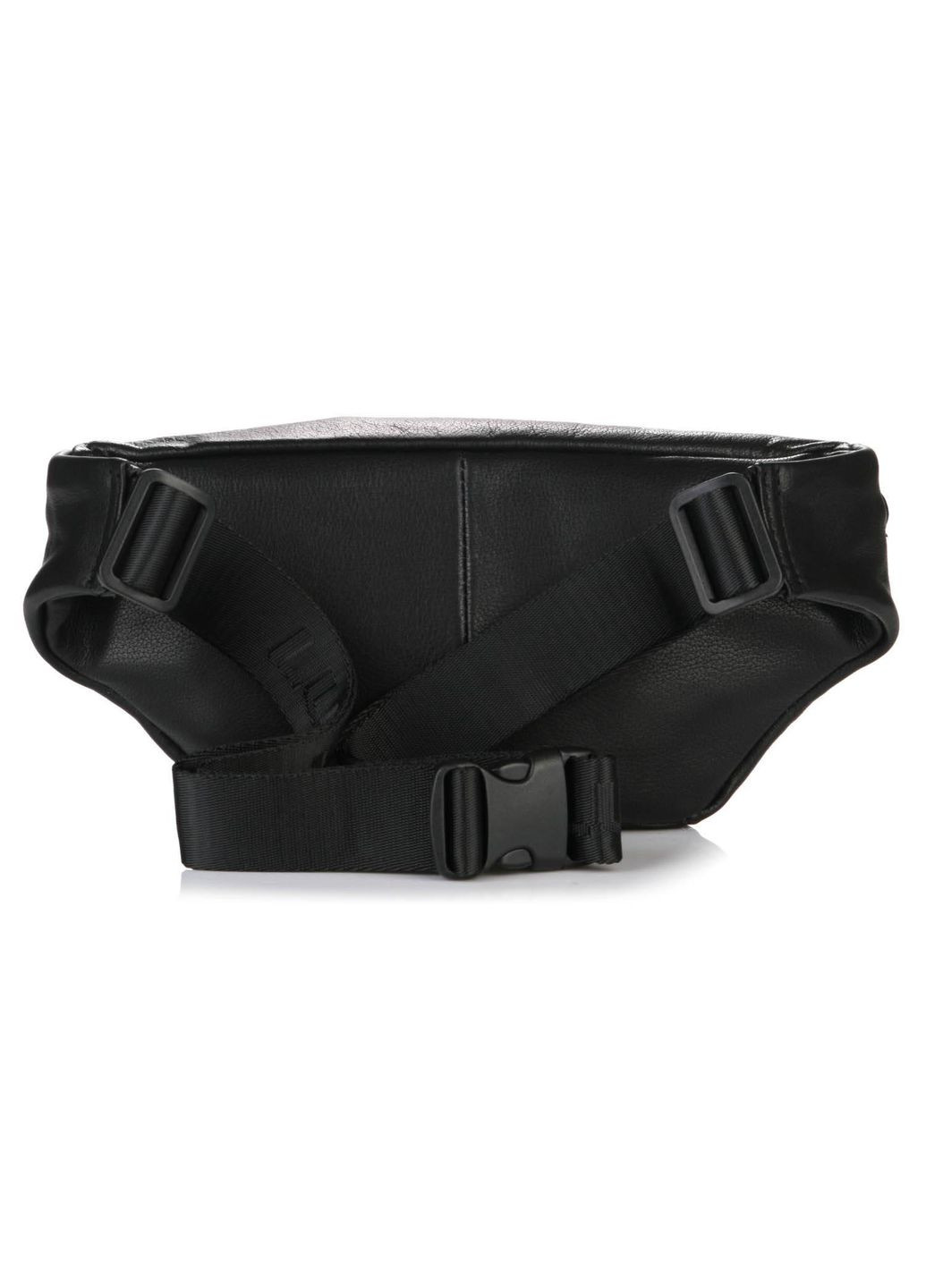 Чоловіча сумка на пояс 8786-43 (барсетка бананка) шкіряна розмір 30 х 13 х 6 см чорна Luxon (314874124)