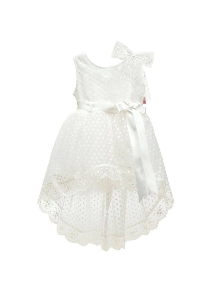 Комбинированное платье tivido праздничное с украшением (1865-92g-cream) Breeze (300624849)