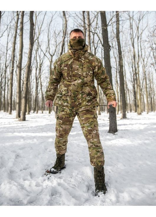 Армейский мужской зимний костюм мультикам No Brand