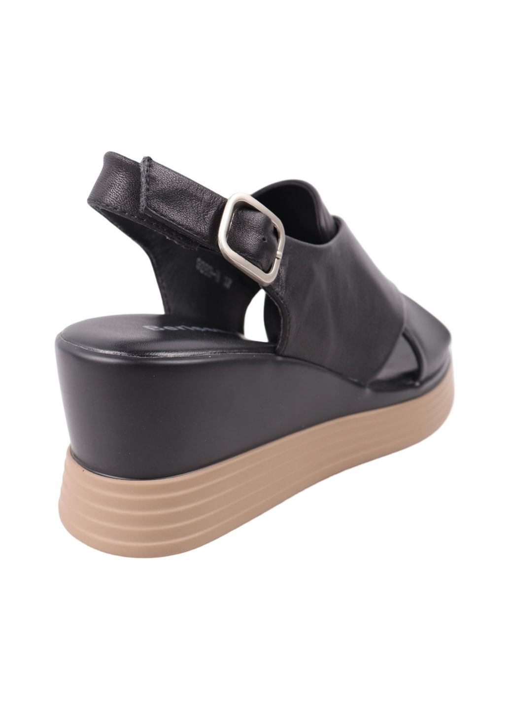 Босоніжки жіночі чорні натуральна шкіра Berisstini 397-25LBC (329296817)