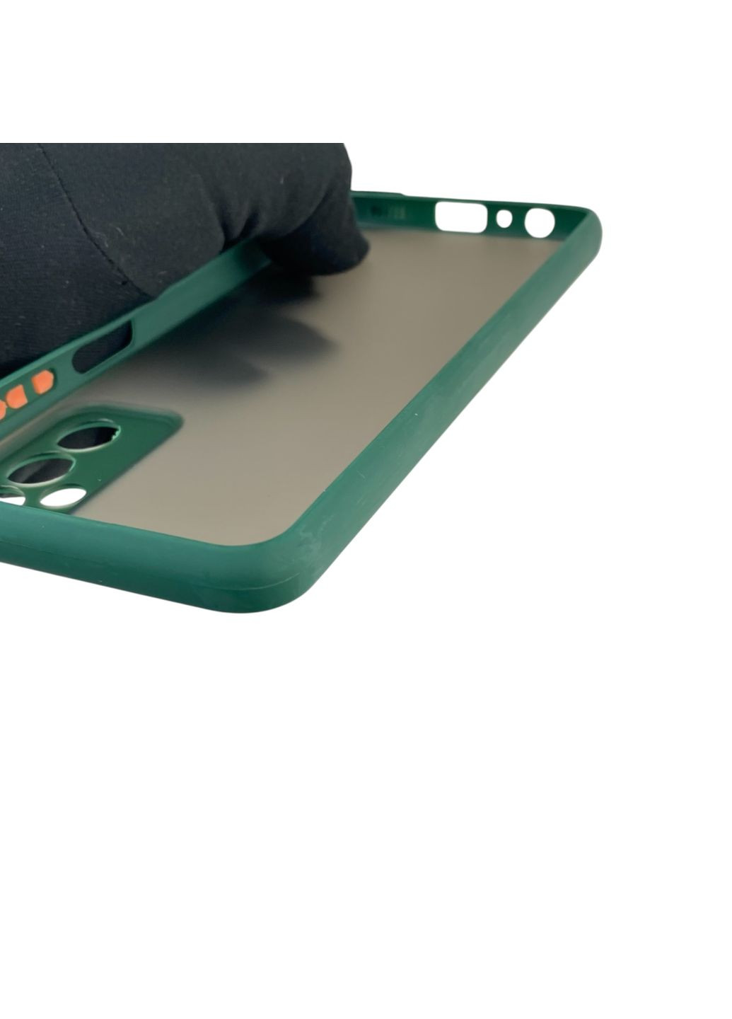 Чехол для телефона Galaxy M13 4G (SM-M135) с высокими бортами защитой камеры самсунг м13 темно-зеленый Samsung (366387247)