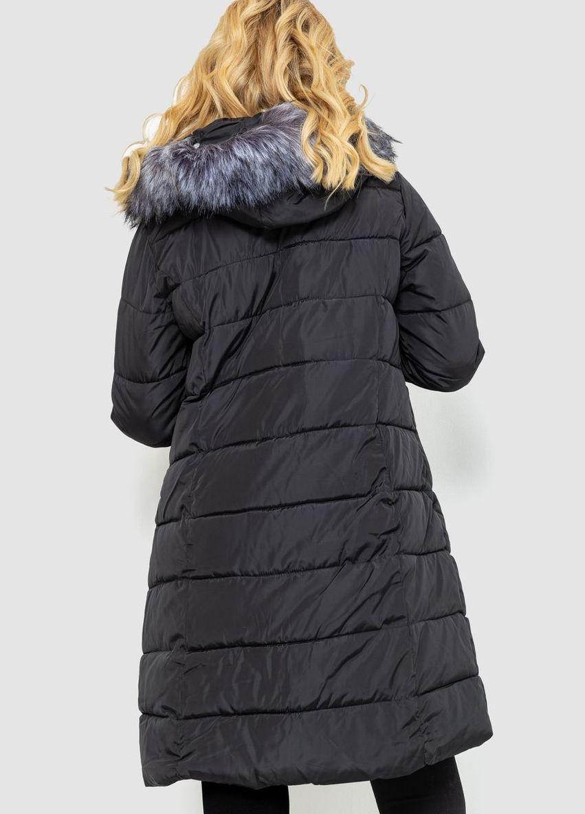 Чорна демісезонна куртка жіноча, колір чорний, Ager