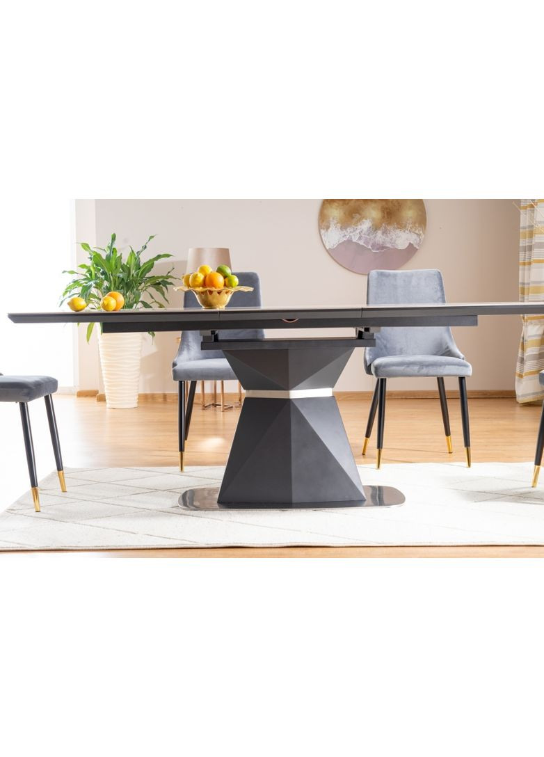 Стіл обідній Cortez Ceramic 90X160 Сірий Ефект мармуру CORTEZCSZAT160 Signal (372178201)