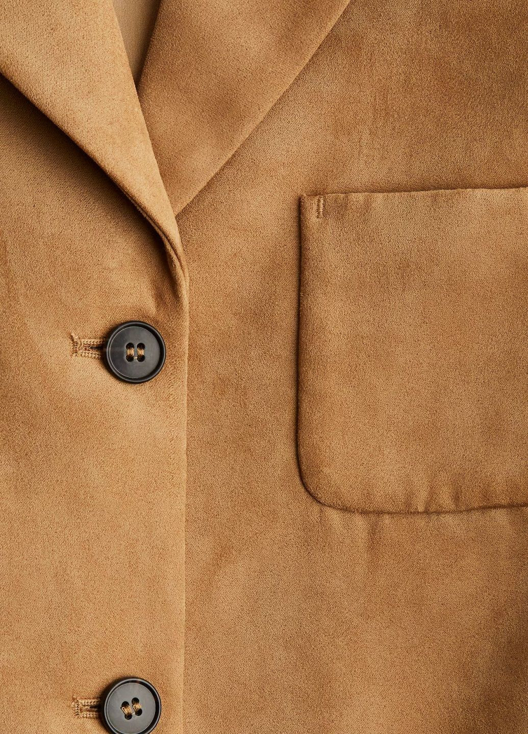 Бежевый женский жакет H&M однотонный - всесезон