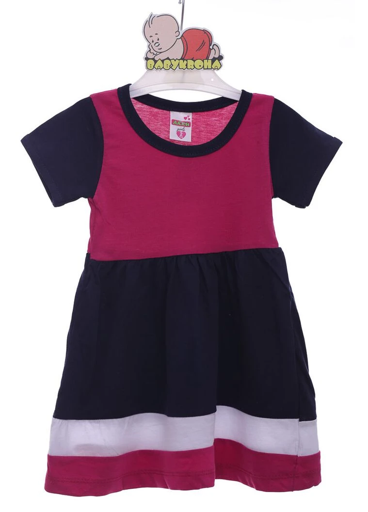 Синее платье летнее трикотажное summer синий 104 см (38423) BABYKROHA (323469266)