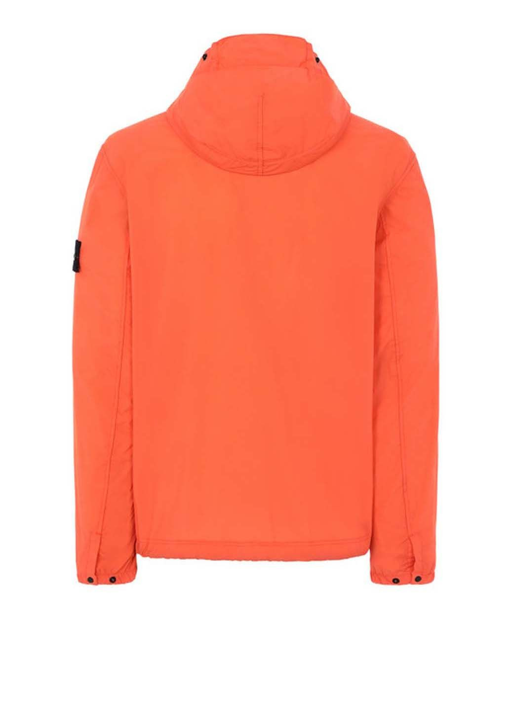 Оранжевая демисезонная куртка 43831 nylon tc packable packable lightweight hood jacket Stone Island