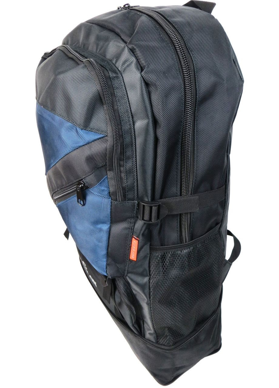 Рюкзак туристический с возможностью увеличения S9802 40L Черный с синим Caslon (297643279)