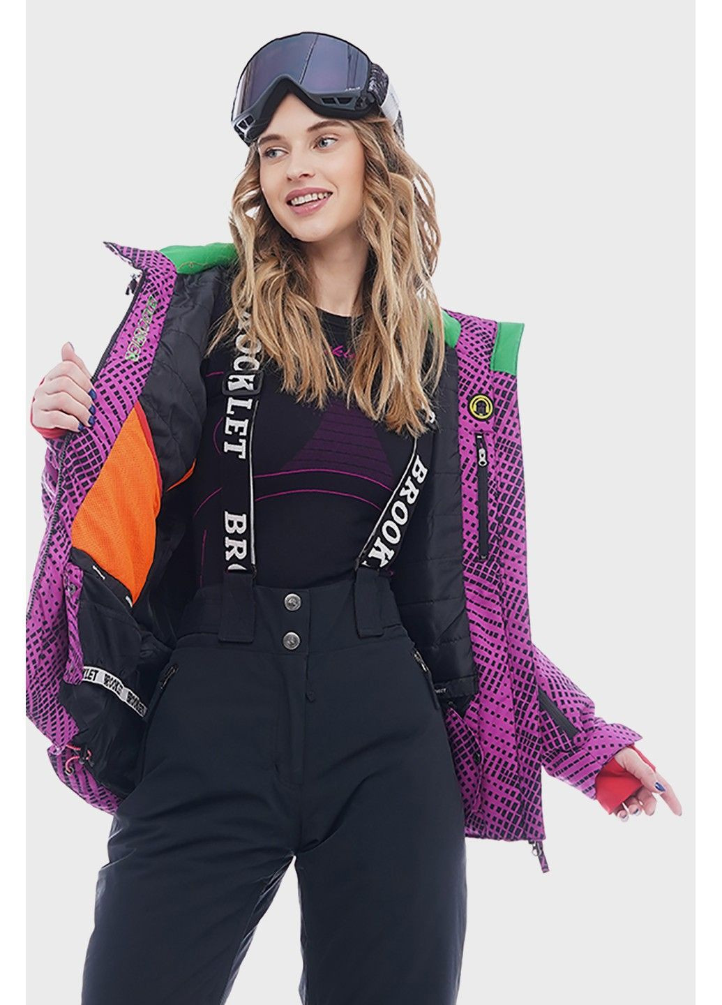 Куртка гірськолижна жіноча фіолетова - 1130672-17 Brooklet (358497988)