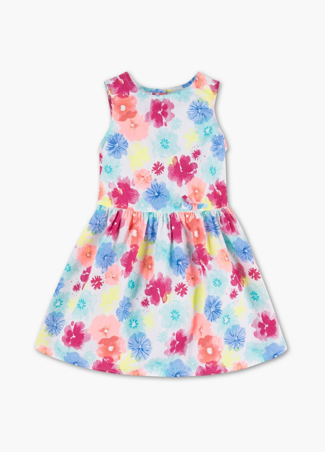 Комбинированное летнее платье на девочку 122 размер 2007183 C&A (284346798)