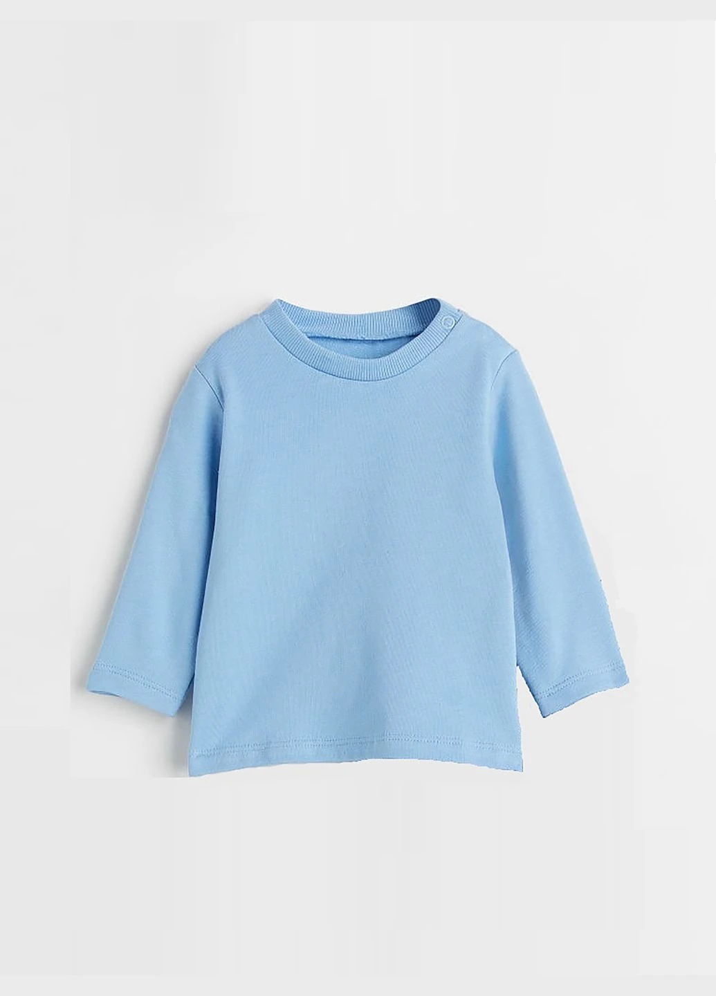 Блакитний світшот H&M однотонний (315010418)