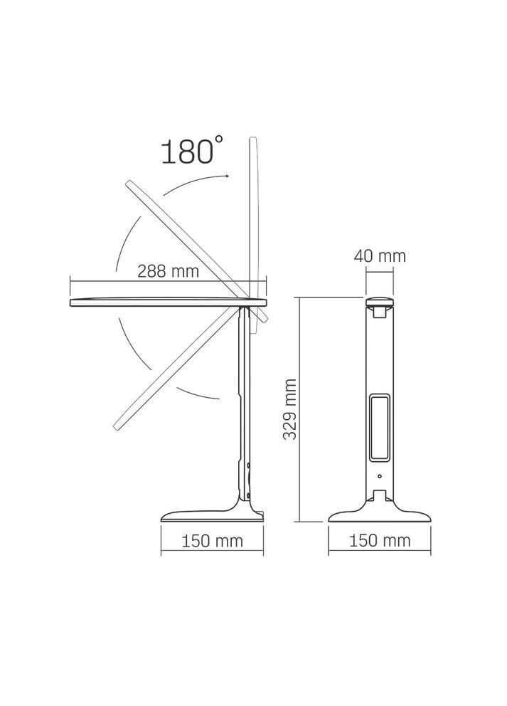 LED лампа настольная TF05B 7W 3000-5500K VL-TF05B 25945 Videx (349443837)