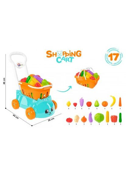 Іграшка дитяча Візок для супермаркету з продуктами (TH7570) ТехноК (365543399)