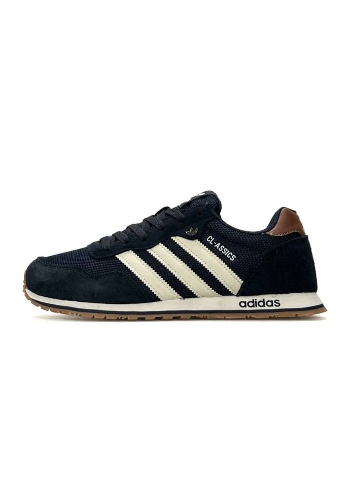 Синие кроссовки dark navy beige No Brand CL