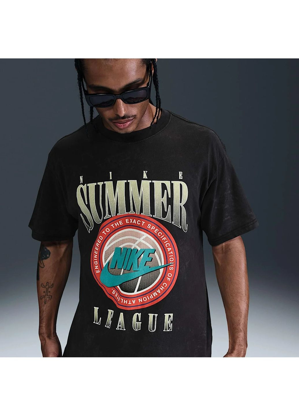 Чорна футболка чоловіча m90 oc black Nike