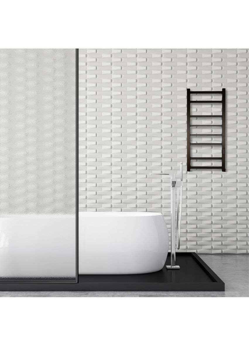 Рушникосушарка електрична з контроллером Чорний мат 790*370 Carino FABIA (367604600)