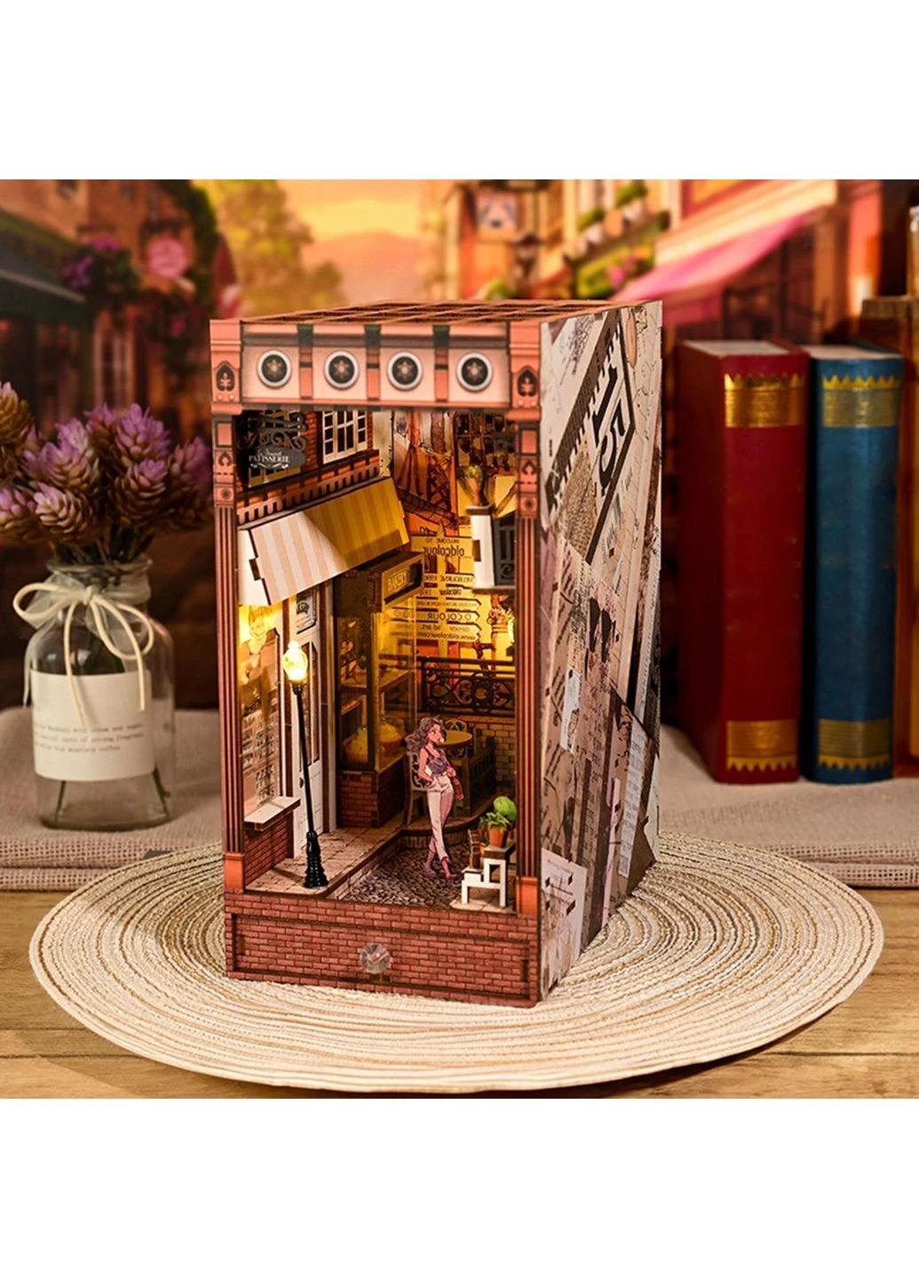 Бук-нук European Street Book Nook DIY Интерьерный конструктор SL-11 No Brand (362453157)