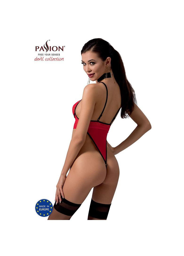 Боді з високим вирізом стегна Exclusive AKITA BODY XXL/XXXL, red Passion (369950996)
