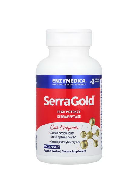 Серрапептаза SerraGold 120 капс Enzymedica (359473098)