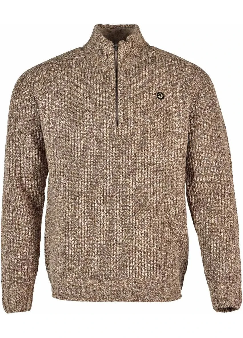 Пуловер Chevalier Groby Half Zip Wool Saddle Brown No Brand (317652949)