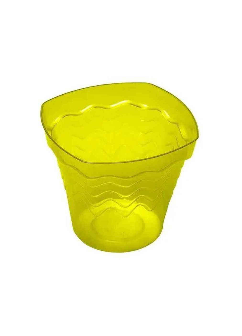 Кашпо 2л "Хвиля", жовтий Еталон-С (357220798)