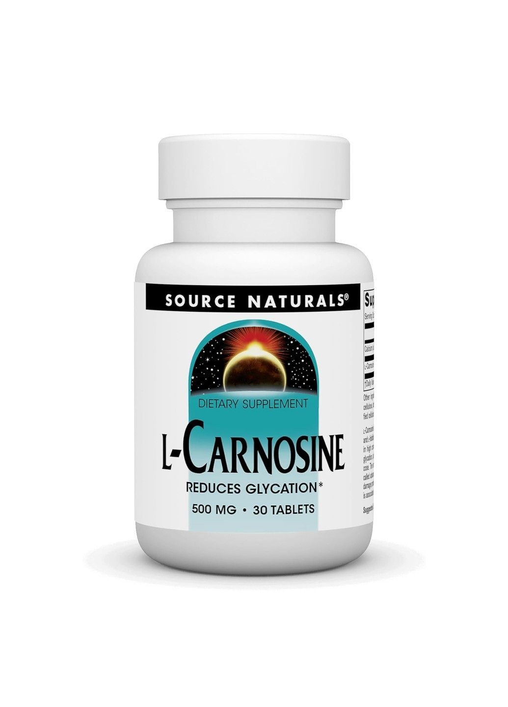 , L-карнозин, 500 мг, 30 таблеток Source Naturals (361971986)
