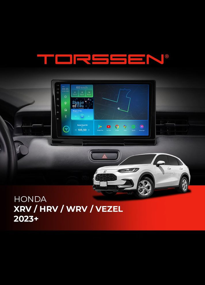 Штатная магнитола Honda XRV/HRV/WRV/Vezel 2023+ FL9 4+64Gb 4G Carplay DSP Torssen (307089605)
