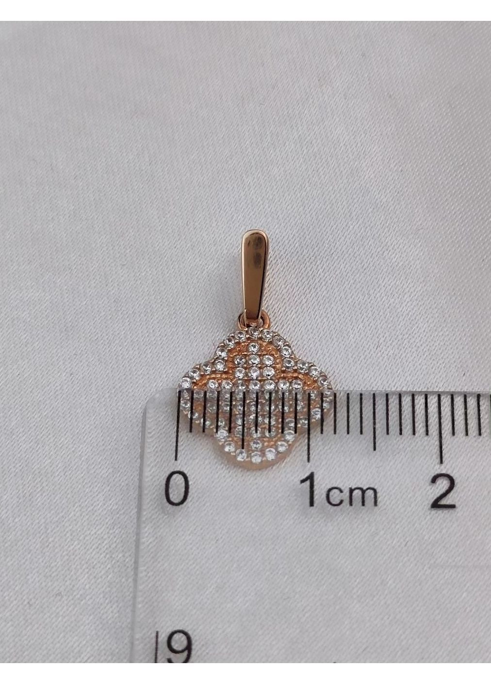 Срібний комплект 925 проби в позолоті у стилі Van Cleef (Ван Кліф) оздоблений камінцями 40 см No Brand (370203134)