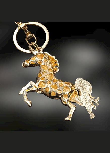 Роскошный Креативный Модный Шикарный брелок подвеска в виде пони Единорог с кристаллами стразами No Brand (292319886)