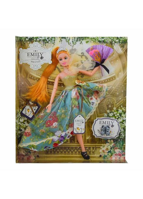 Кукла Рыженькая в цветочной голубой юбке (QJ078/QJ078D-2) Emily (366980137)