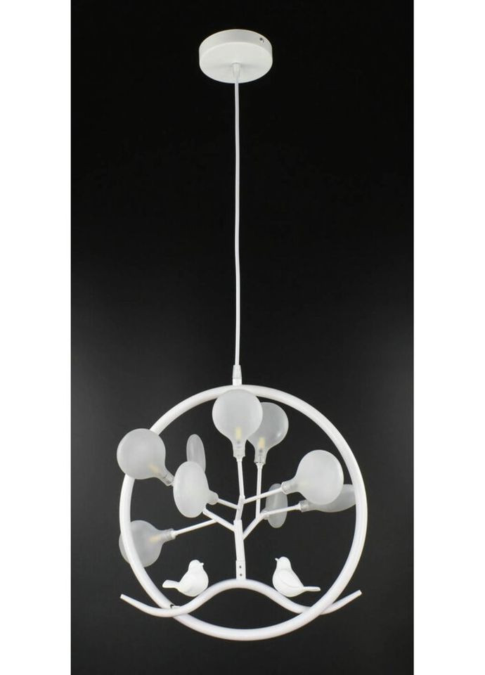 Люстра подвесная на 9 лампочек 26543 Белый 45-110х40х40 см. Sunnysky (324396114)