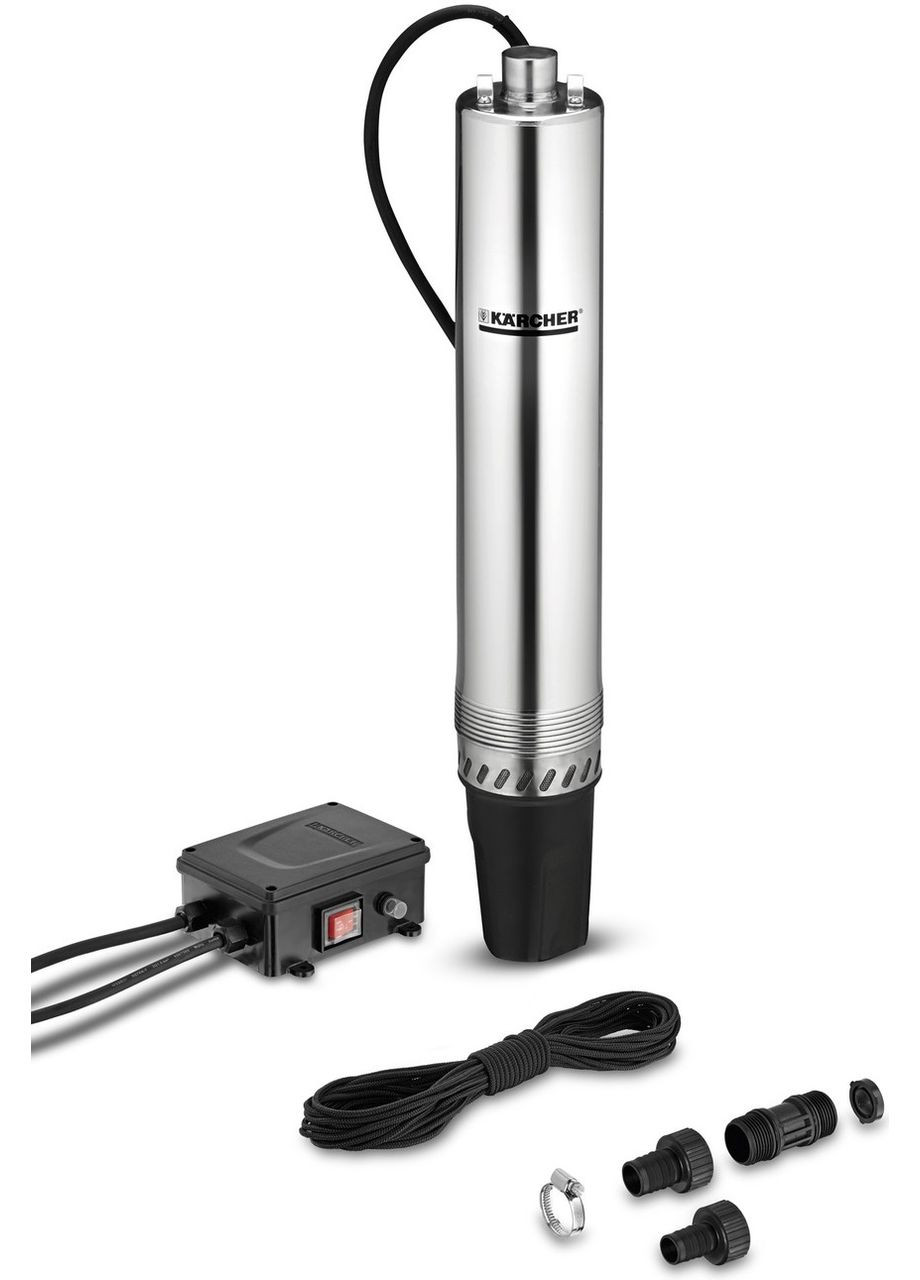 Скважинный насос ВР 4 Deep Well, 700 Вт, 4600 л/с, 43 м, 4.3 бар, 12 м, 150 мм, 35 °C, G1, 7.14 кг KARCHER (315759624)