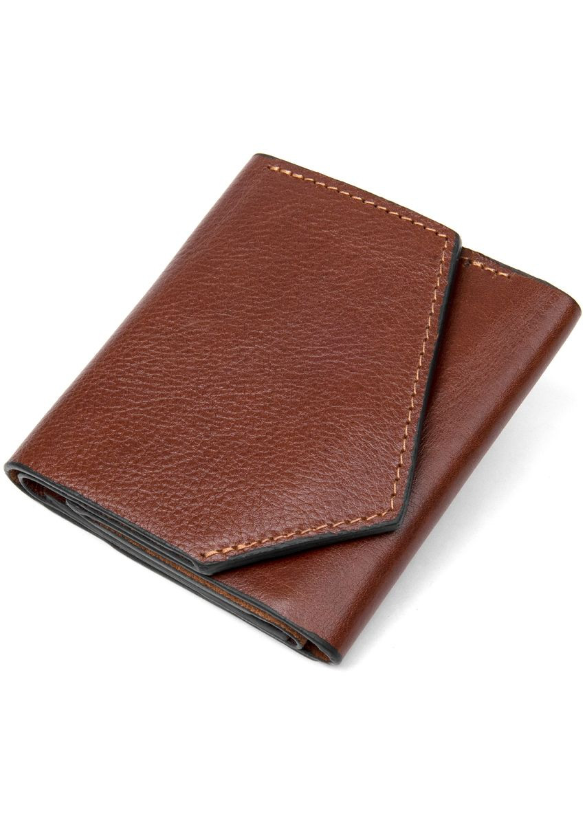 Шкіряне портмоне чоловіче 11464 Коричневий Grande Pelle (306882154)