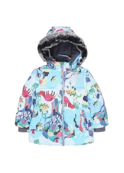 Голубая комплект зимний belinda 1: куртка + полукомбинезон, р.86, светло-голубой с серым () Huppa 45090130-13406-086