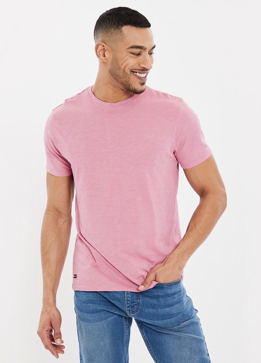 Розовая футболка из хлопка Threadbare