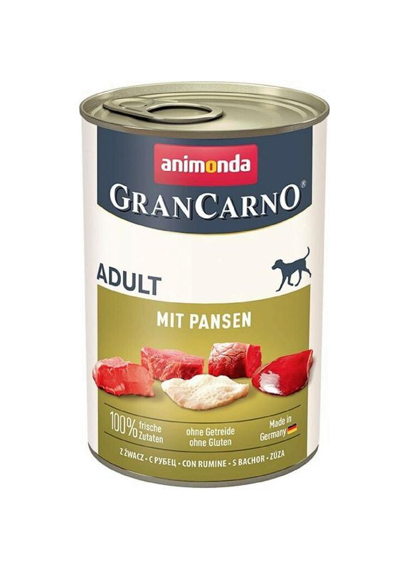 GranCarno Original Adult вологий корм для дорослих собак з рубцем 400 г Animonda (280901240)