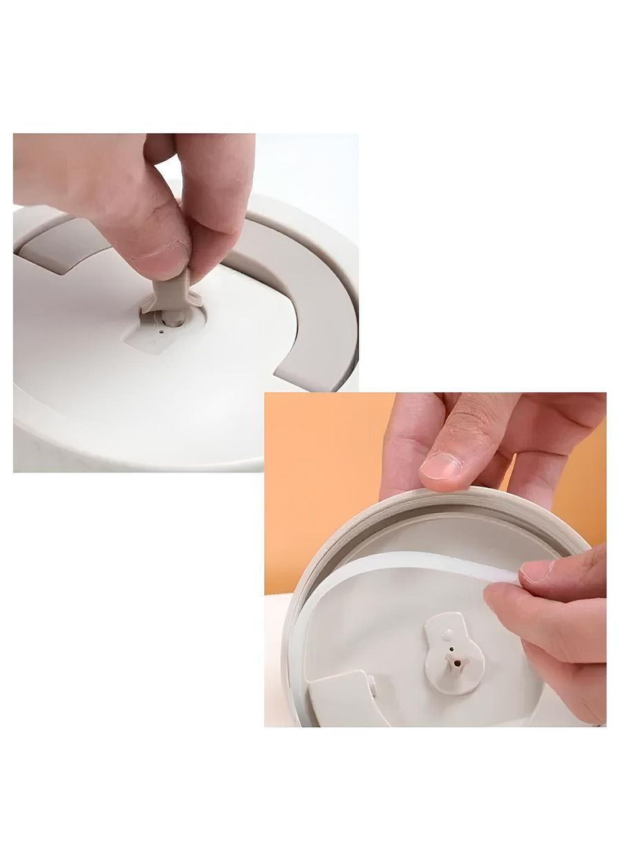 Ланч-бокс набір бежевий з термосумкою, ланч-бокс контейнери для їжі з нержавіючої сталі No Brand (361669414)