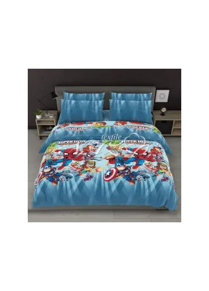 Детское постельное белье Бязь Голд "Марвел" Полутораспальная 150х220 см No Brand (352168747)