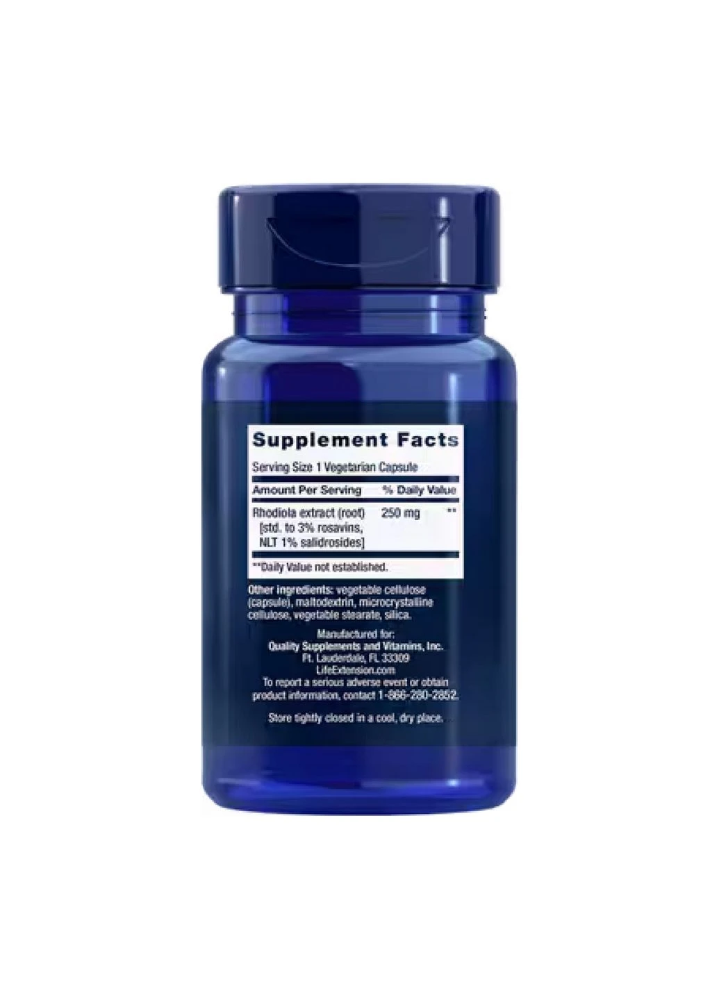 Харчова добавка Rhodiola Extract 250mg - 60 veg caps Life Extension (296192422)