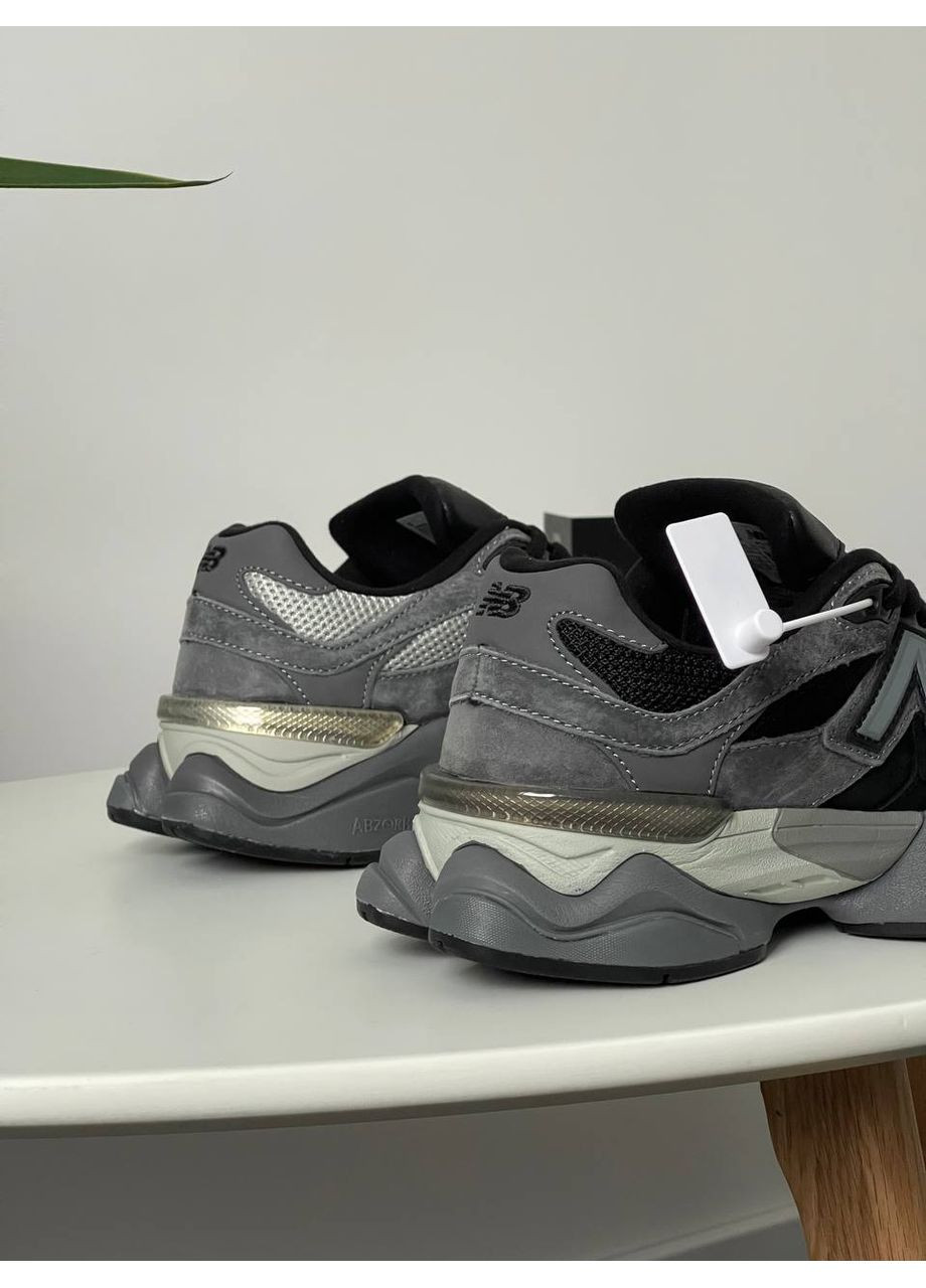 Кроссовки женские и мужские New Balance 9060 grey | Нью Беланс 9060 серые No Brand тёмно-серые демисезоны (361947256)