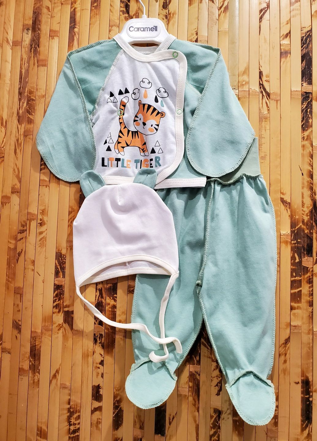 Зелений демісезонний комплект для немовля KINDER MODE