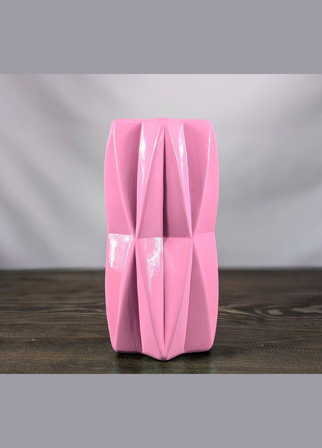 Ваза Nana Ceramics Гео Розовая 21 см No Brand (323221040)