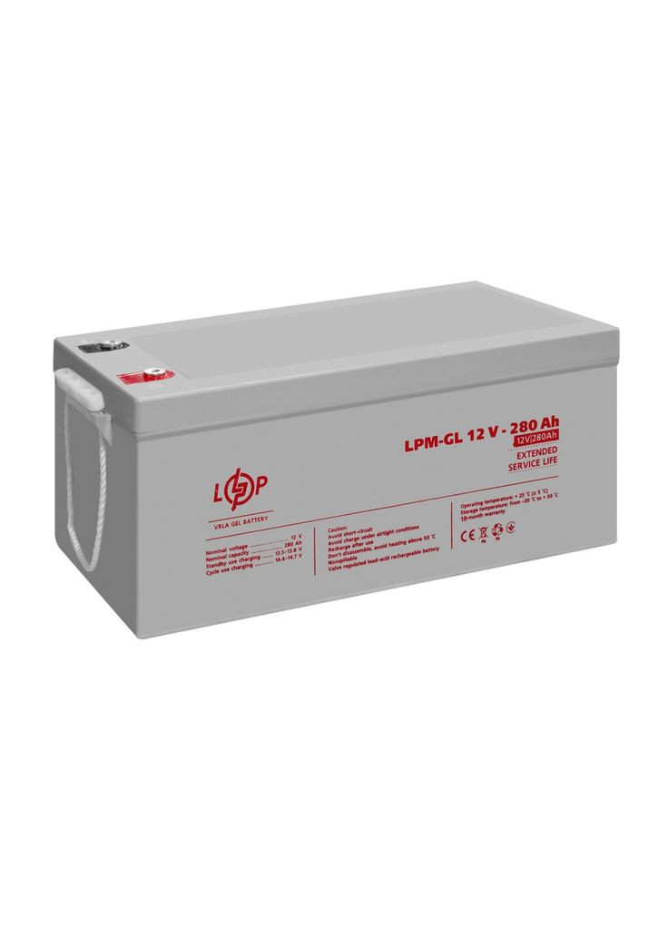 Акумулятор гелевий LPM-GL 12V - 280 Ah LogicPower (372817354)