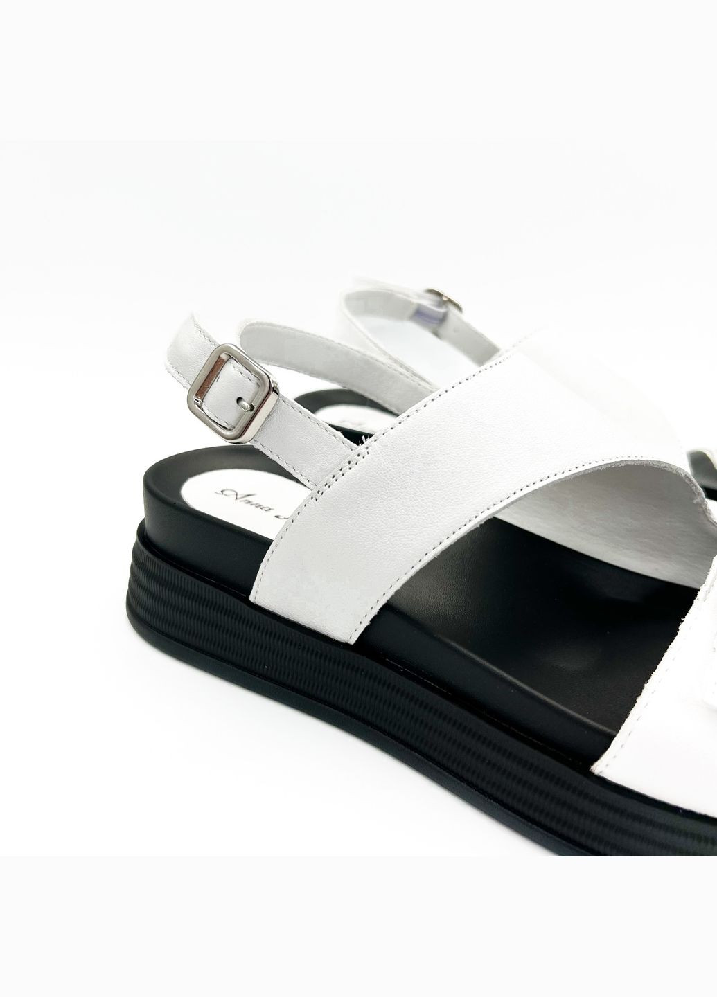 Белые босоножки (р) кожа 0-1-1-198380 Anna Lucci с ремешком