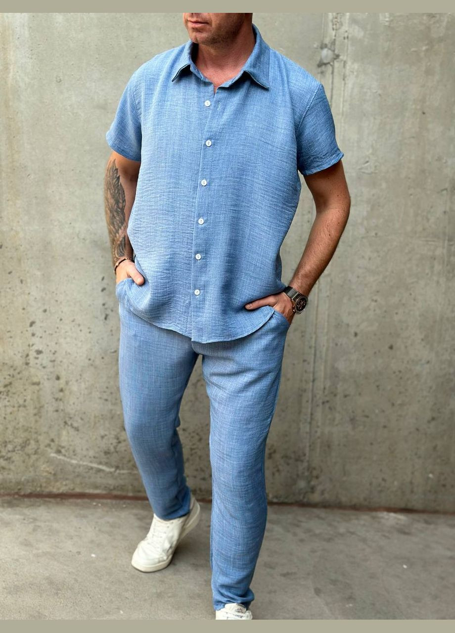 Чоловічий літній костюм із льону Luna (339869315)