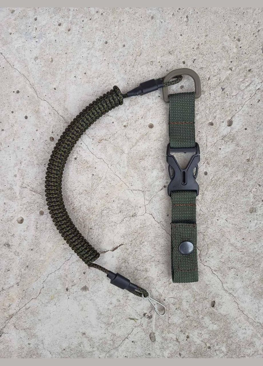 Тренчик шнур із фастексом швидкознімний страхувальний шнур паракорд Піксель олива камуфляж 993 SV Сварог (342375126)