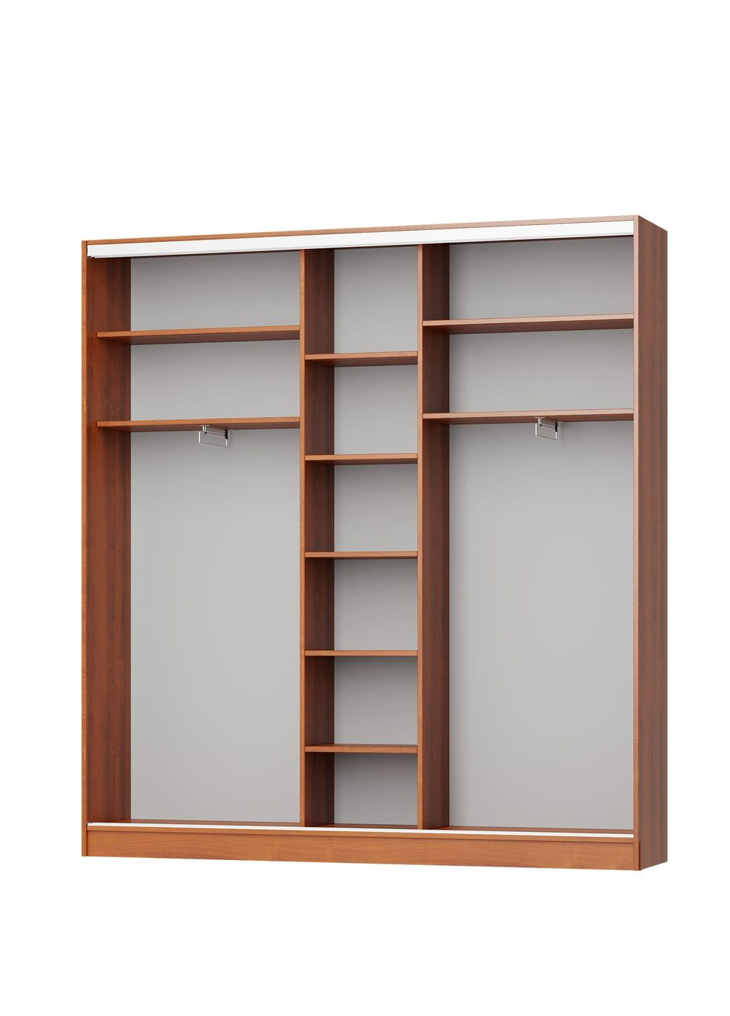 Шкаф-купе трехдверный Стандарт AL 3 Зеркала 220x45x240 см (MBS-1866) MebelStar (346289795)