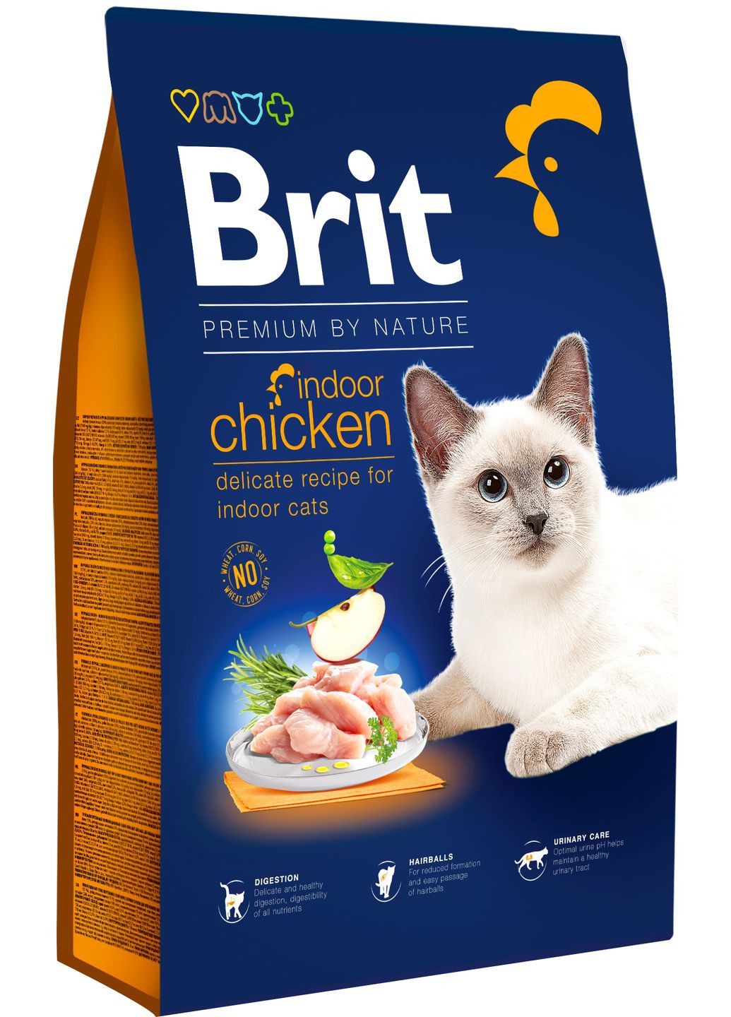 Сухой корм для кошек, живущих в помещении Nature Cat Indoor с курицей 8 кг (8595602553228) Brit Premium (279563345)